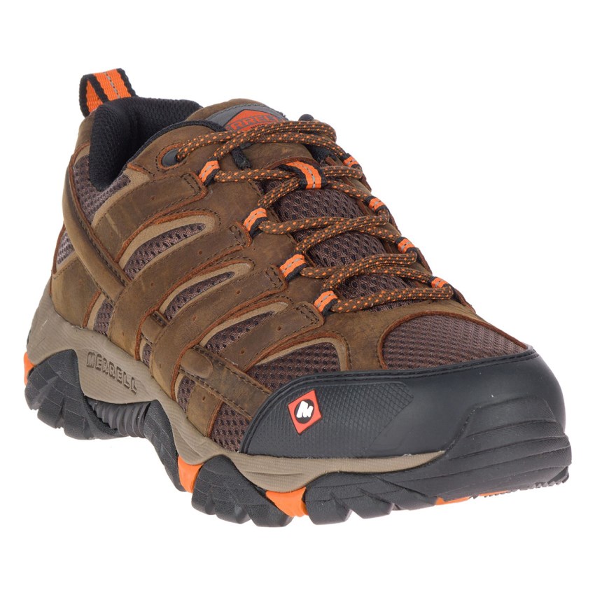 Chaussure de Securite Merrell Moab Vertex Vent SR Marron Homme | F.L.PDFK